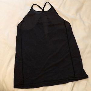 Lululemon black sheer tank